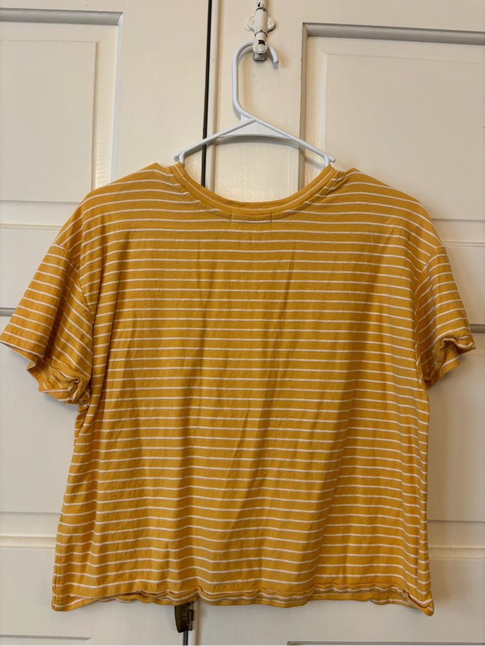 Marine Layer Mustard Yellow & White Striped Tee - Picture 3 of 3